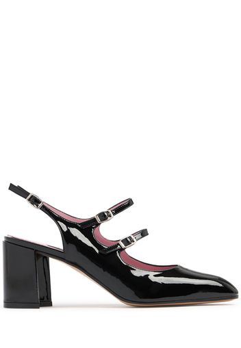 60mm Banana Patent Leather Slingbacks