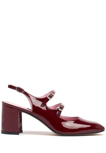 60mm Banana Patent Leather Slingbacks