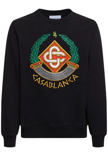 Crest Embroidered Sweatshirt