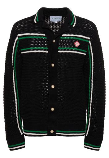 Crocheted Cotton Tennis Jacket