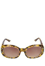 Oval Acetate Sunglasses W/laurel Detail