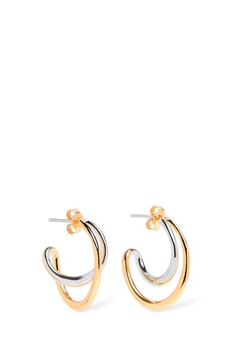 Mini Initial Vermeil & Silver Earrings