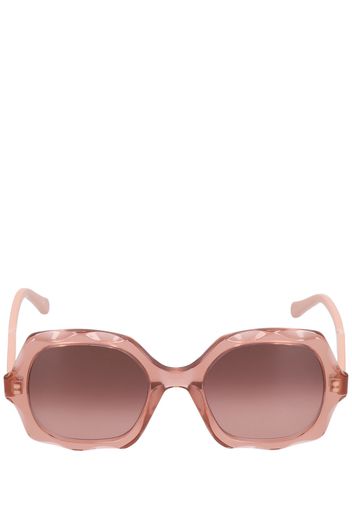 Scalloped Squared Bio-acetate Sunglasses