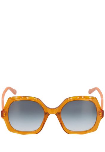 Scalloped Squared Bio-acetate Sunglasses