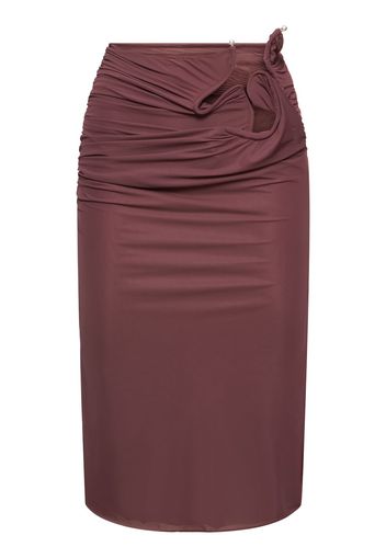 Venus Sheer Jersey Midi Skirt