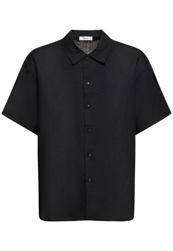 Oversize Linen Short Sleeve Shirt