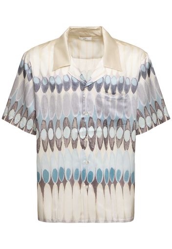 Eclipse Camp Collar Silk Blend Shirt