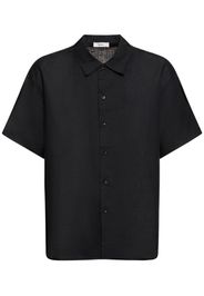 Oversize Linen Short Sleeve Shirt