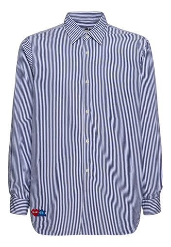 Striped Cotton Shirt W/ Logo