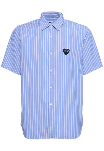 Play Logo Striped Cotton Shirt