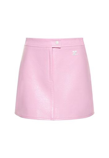 Re-edition Vinyl Mini Skirt