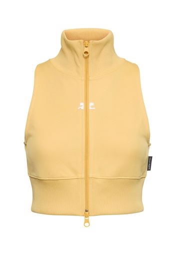 Interlock Tracksuit Cropped Vest