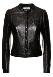 Iconic Coated Vinyl Biker Jacket