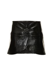 Ellipse Vinyl Mini Skirt