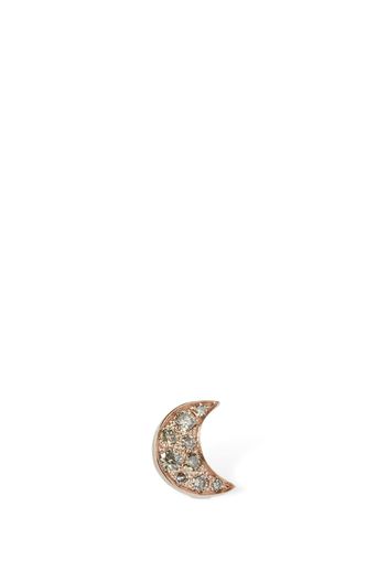 9kt Luna Stud Mono Earring W/ Diamond