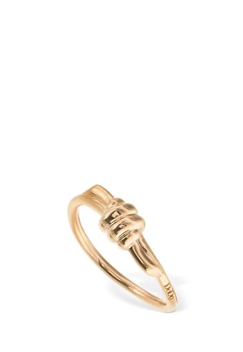 9kt Rose Gold Nodo Thin Ring