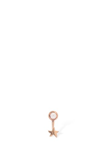 9kt Rose Gold Stellina Mono Earring