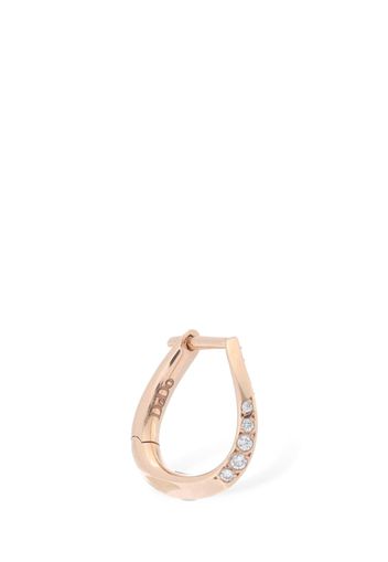 9kt Rose Gold & Diamond Mono Earring