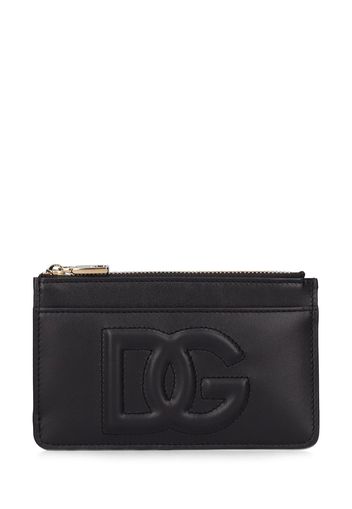 Dg Logo Smooth Leather Card Holder