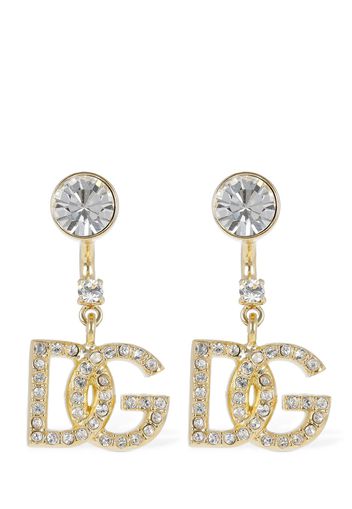 Diva Dg Crystal Drop Earrings