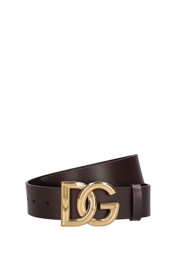 4cm Logo Leather Belt