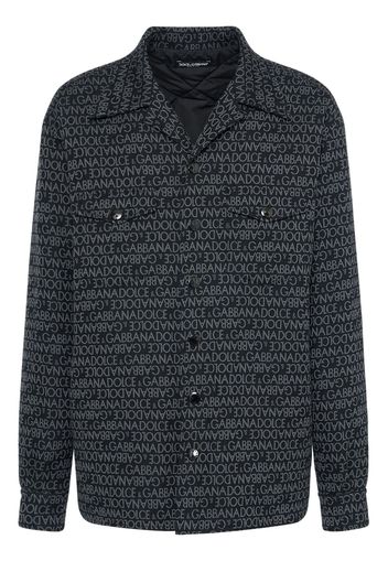 Logo Jacquard Quilted Overshirt