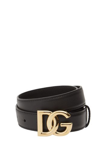 2.5cm Dg Iconic Baroque Leather Belt