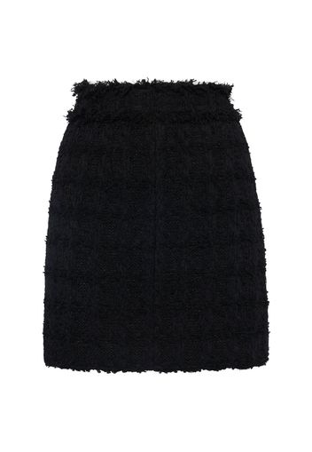 Wool Tweed Mini Skirt