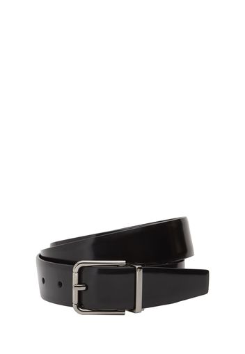 3cm Brushed Leather Belt