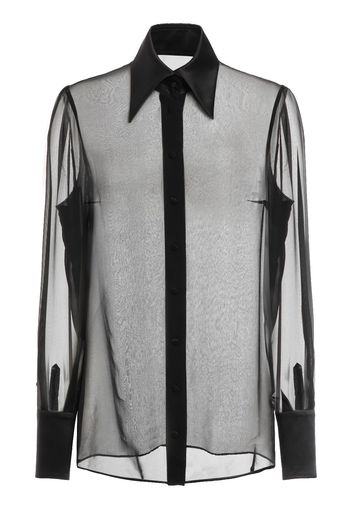 Sheer Silk Chiffon Shirt