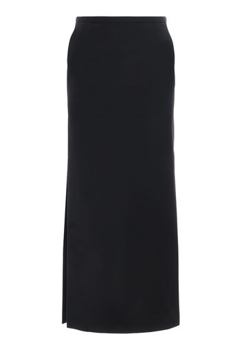 Stretch Cady Pencil Midi Skirt