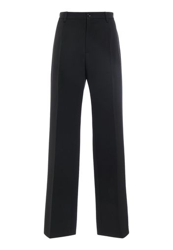 High Waist Wool  Flared Pants