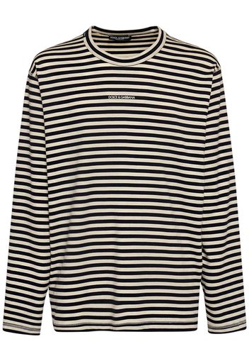 Striped Cotton Jersey T-shirt