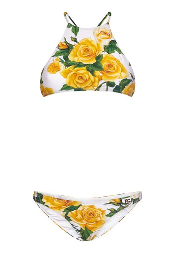 Rose Printed Jersey Bikini