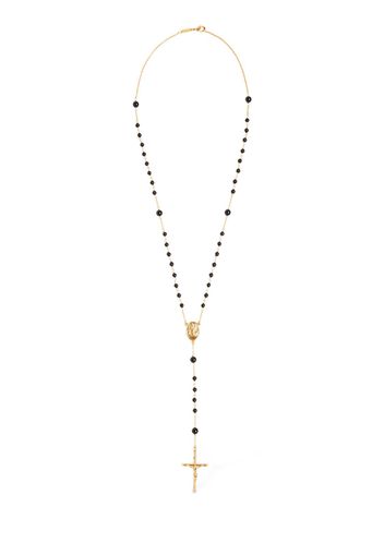 Plated Rosary Pendant Necklace