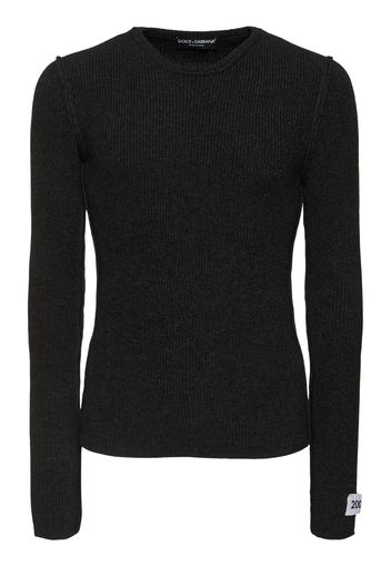 Wool Blend Long Sleeve Sweater