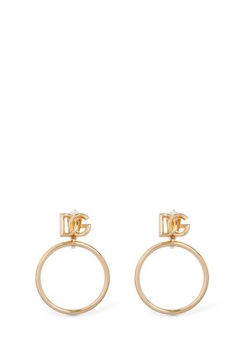 Dg Logo Hoop Earrings