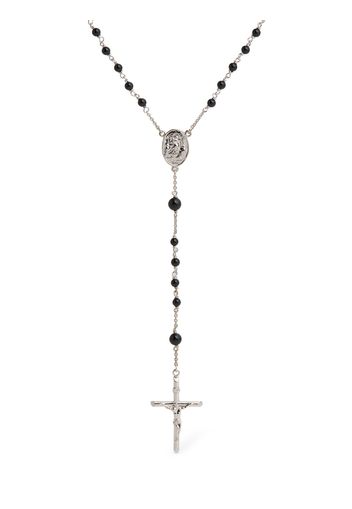 Plated Rosary Pendant Necklace