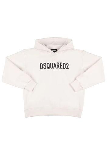 Cotton Sweatshirt Hoodie W/ Logo