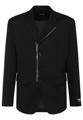 Ceresio 9 Stretch Wool Zip Blazer