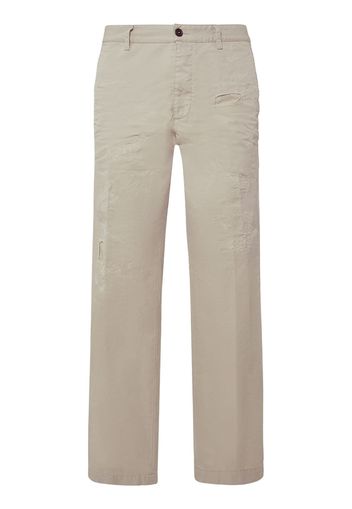 Relaxed Fit Cotton Twill Pants