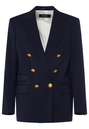 Double Breasted Wool Blazer