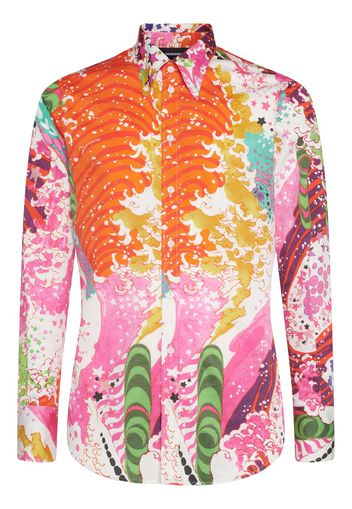 Printed Stretch Cotton Shirt