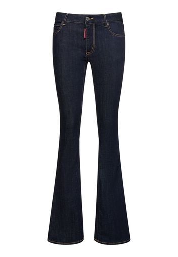 Denim Mid-rise Flared Jeans