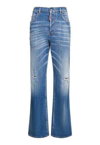 Roadie Distressed Mid-rise Wide Jeans