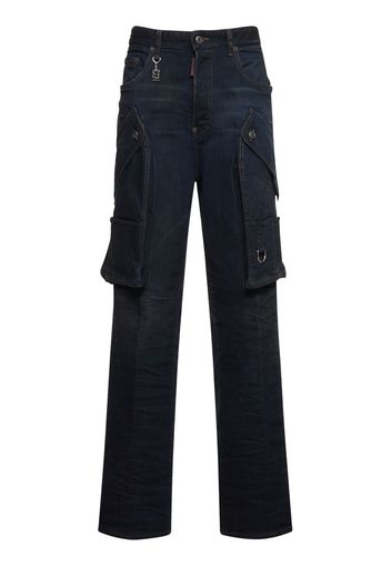 Eros Wide Denim Cargo Jeans