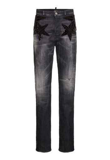 642 Embellished Stars High Rise Jeans