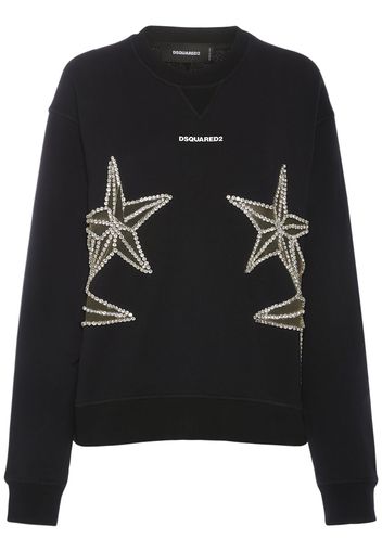 Embellished Stars Crewneck Sweater