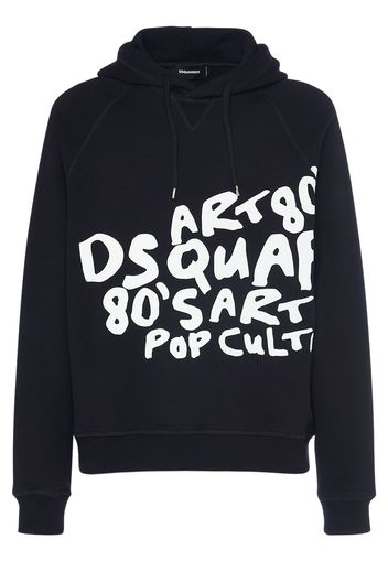 D2 Pop 80's Printed Cotton Hoodie