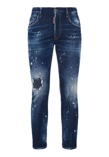 Skater Fit Cotton Denim Jeans